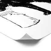 Black Cat, Alexandre Steinlen Poster (Ecke)