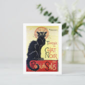 Black Cat, Alexandre Steinlen Postkarte (Stehend Vorderseite)