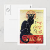 Black Cat, Alexandre Steinlen Postkarte (Vorne/Hinten)