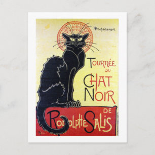 Black Cat, Alexandre Steinlen Postkarte