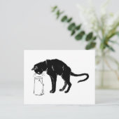 Black Cat, Alexandre Steinlen Postkarte (Stehend Vorderseite)