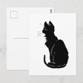 Black Cat, Alexandre Steinlen Postkarte (Vorne/Hinten)