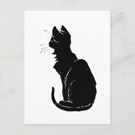 Black Cat, Alexandre Steinlen Postkarte (Vorderseite)