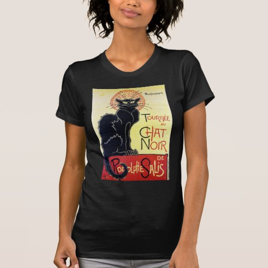 Black Cat, Alexandre Steinlen T-Shirt (Vorderseite)