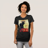 Black Cat, Alexandre Steinlen T-Shirt (Vorne ganz)
