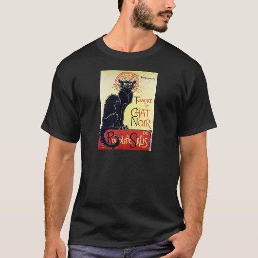 Black Cat, Alexandre Steinlen T-Shirt (Vorderseite)
