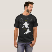 Black Cat and Christmas Tree   Cat Xmas   T-Shirt (Vorne ganz)