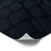 Black Cat and Moon Poster (Ecke)