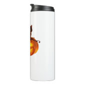 Black Cat and Pumpkin - Spooky Halloween Magic Cla Thermosbecher (Nach rechts gedreht)