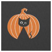 Black Cat {and} Pumpkin Stoff (Nahaufnahme)