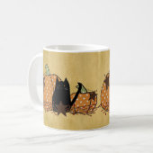 Black Cat and Pumpkins Tasse (Vorderseite Links)