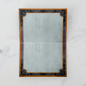 Black Cat and Spider Webs zu Halloween Night Karte (Innenseite)