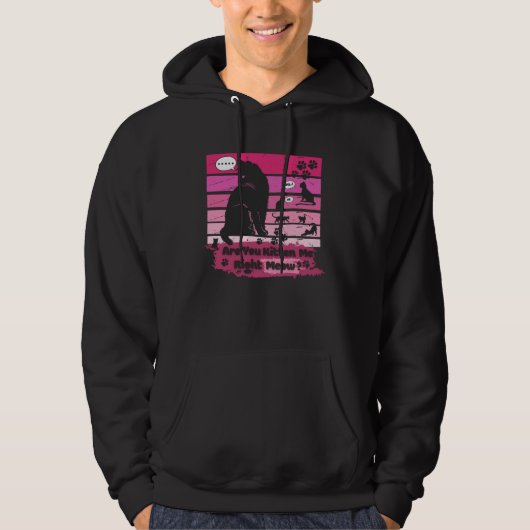 Black cat Are You Kitten Me Right Meow Hoodie (Vorderseite)