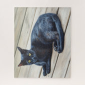 Black Cat Art Big Puzzle (Vertikal)