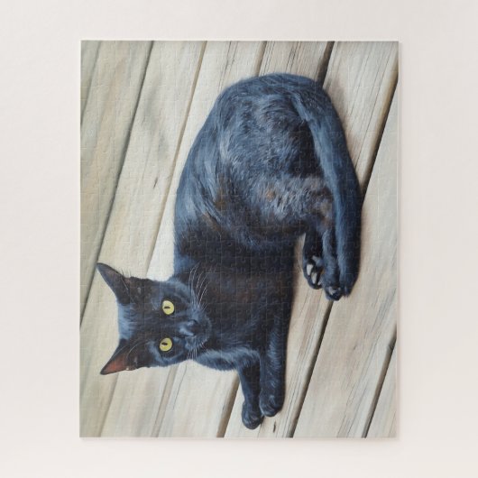 Black Cat Art Big Puzzle (Vertikal)