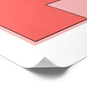 Black Cat Art Deco Poster (Ecke)