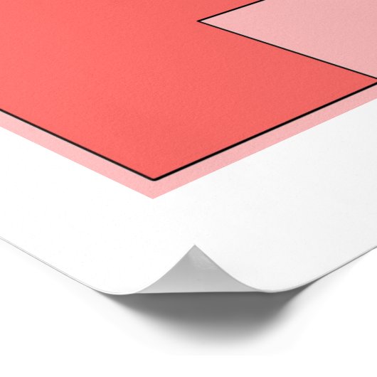 Black Cat Art Deco Poster (Ecke)