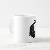 Black Cat Art Kaffeetasse (Vorderseite Links)