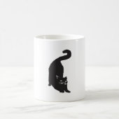 Black Cat Art Kaffeetasse (Mittel)