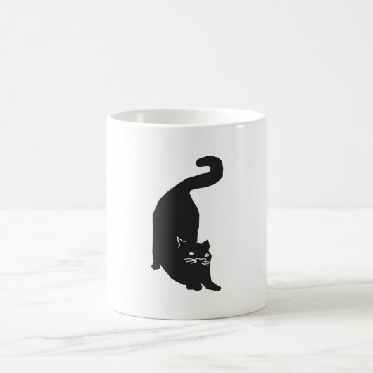 Black Cat Art Kaffeetasse (Mittel)
