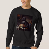 Black Cat Attack Steak Sweatshirt (Vorderseite)