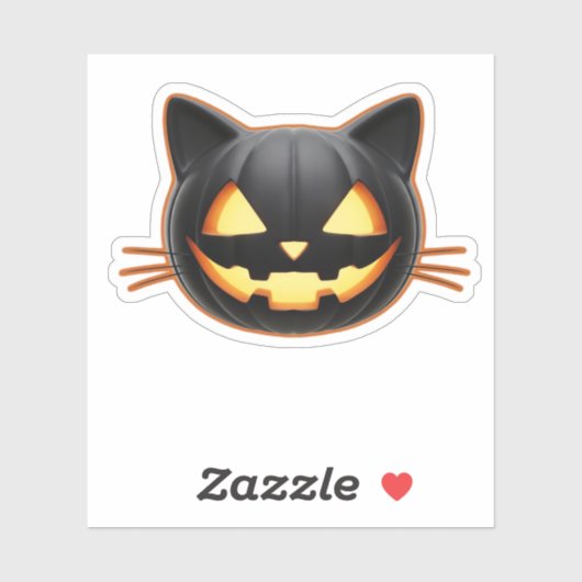 Black Cat auf einem Fahrrad Black Cat Art Classic Aufkleber (Blatt)