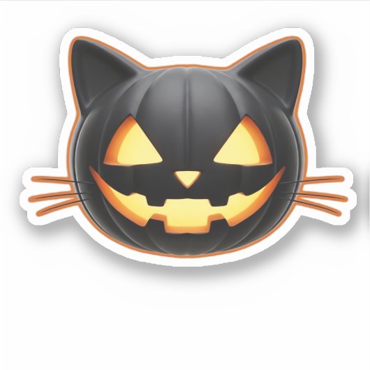 Black Cat auf einem Fahrrad Black Cat Art Classic Aufkleber (Vorderseite)