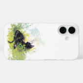 Black Cat auf Grass iPhone 16 Fall Case-Mate iPhone Hülle (Rückseite (Horizontal))