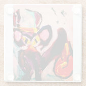 Black cat autumn room  glasuntersetzer (Rückseite)