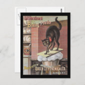 Black Cat Baking Soda Buffalo New York Postkarte (Vorne/Hinten)