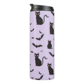 Black Cat & Bat Mischief Thermosbecher (Nach rechts gedreht)