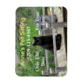 Black Cat - benutzerdefinierbares Business-Magnet Magnet (Vertikal)