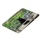 Black Cat - benutzerdefinierbares Business-Magnet Magnet (Linke Seite)