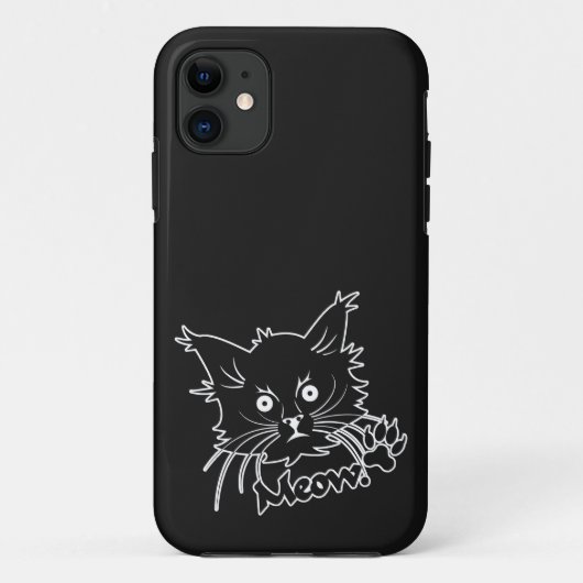 Black Cat benutzerdefiniertes iPhone Gehäuse Case-Mate iPhone Hülle (Rückseite)
