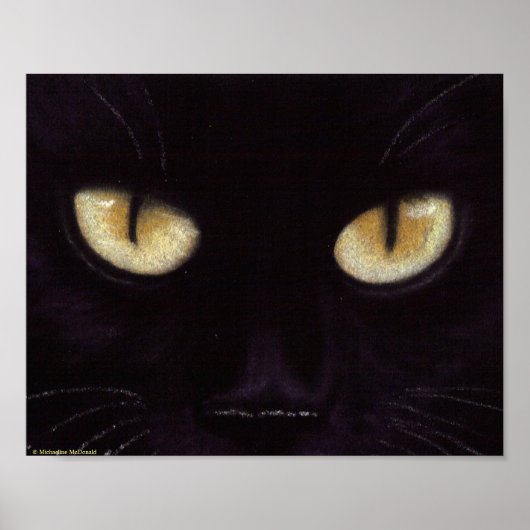 Black Cat Big Eyes Poster (Vorne)