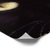 Black Cat Big Eyes Poster (Ecke)
