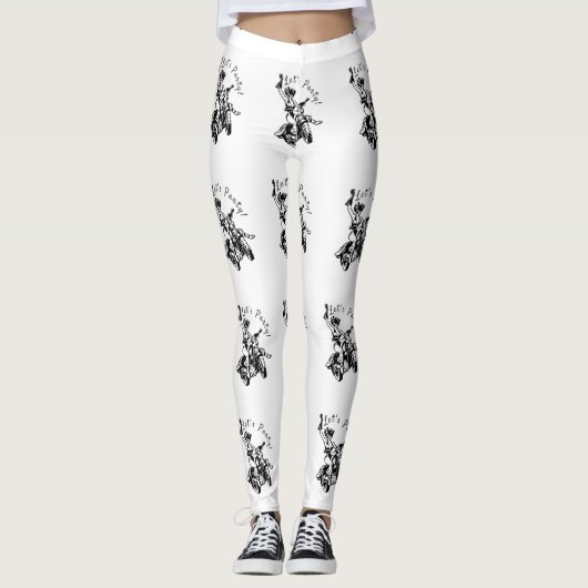 Black Cat Biker Babe Thunder_Cove  Leggings (Vorderseite)