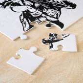 Black Cat Biker Babe Thunder_Cove Puzzle (Seite)