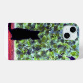 Black Cat Bird Painting Niedlich Kitty Case-Mate iPhone Hülle (Rückseite (Horizontal))