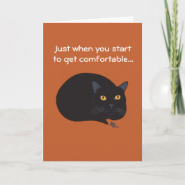 Black Cat Birthday Card Karte
