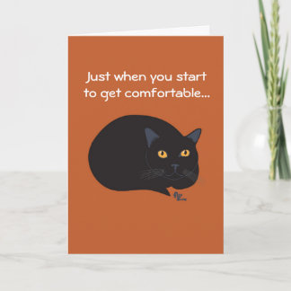 Black Cat Birthday Card Karte