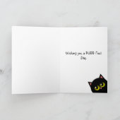 Black Cat Birthday Karte (Innenseite)