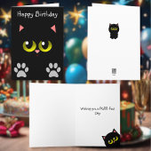 Black Cat Birthday Karte