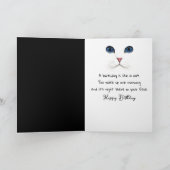 Black Cat Birthday Spaß Karte (Innenseite)