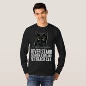 Black cat Black cats Black kitten T-Shirt (Vorne ganz)