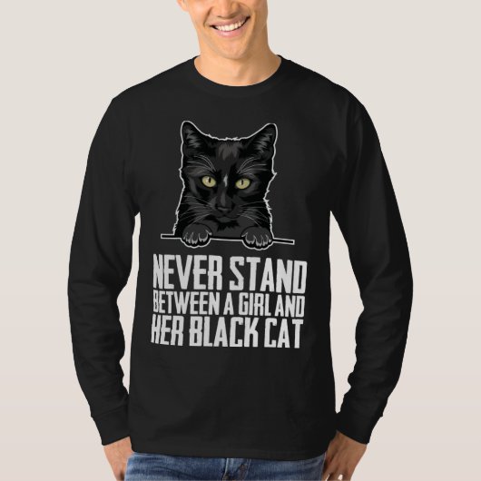 Black cat Black cats Black kitten T-Shirt (Vorderseite)