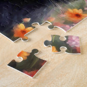 Black Cat Blume Garden Cat 736 Puzzle (Seite)