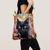 Black Cat Blume Garden Cat 736 Tasche (Von Nahem)