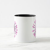 Black Cat Blume Tasse (Zentrum)