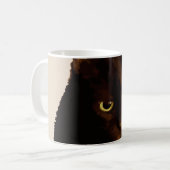 Black Cat Boho Stil Kaffeetasse (Vorderseite Links)